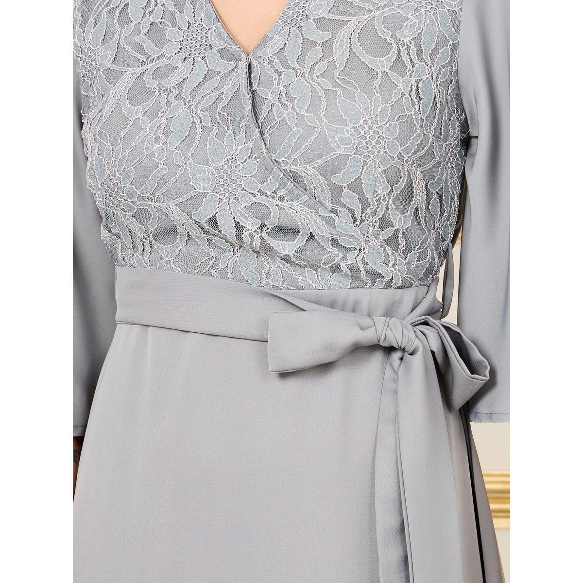 Styli Lace Detail Flared Sleeves Wrap Midi Dress-women-clothing-dresses-image-3