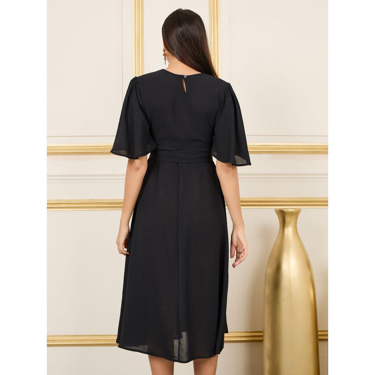 Styli Embroidered Keyhole Neck A-Line Midi Dress-women-clothing-dresses-image-4