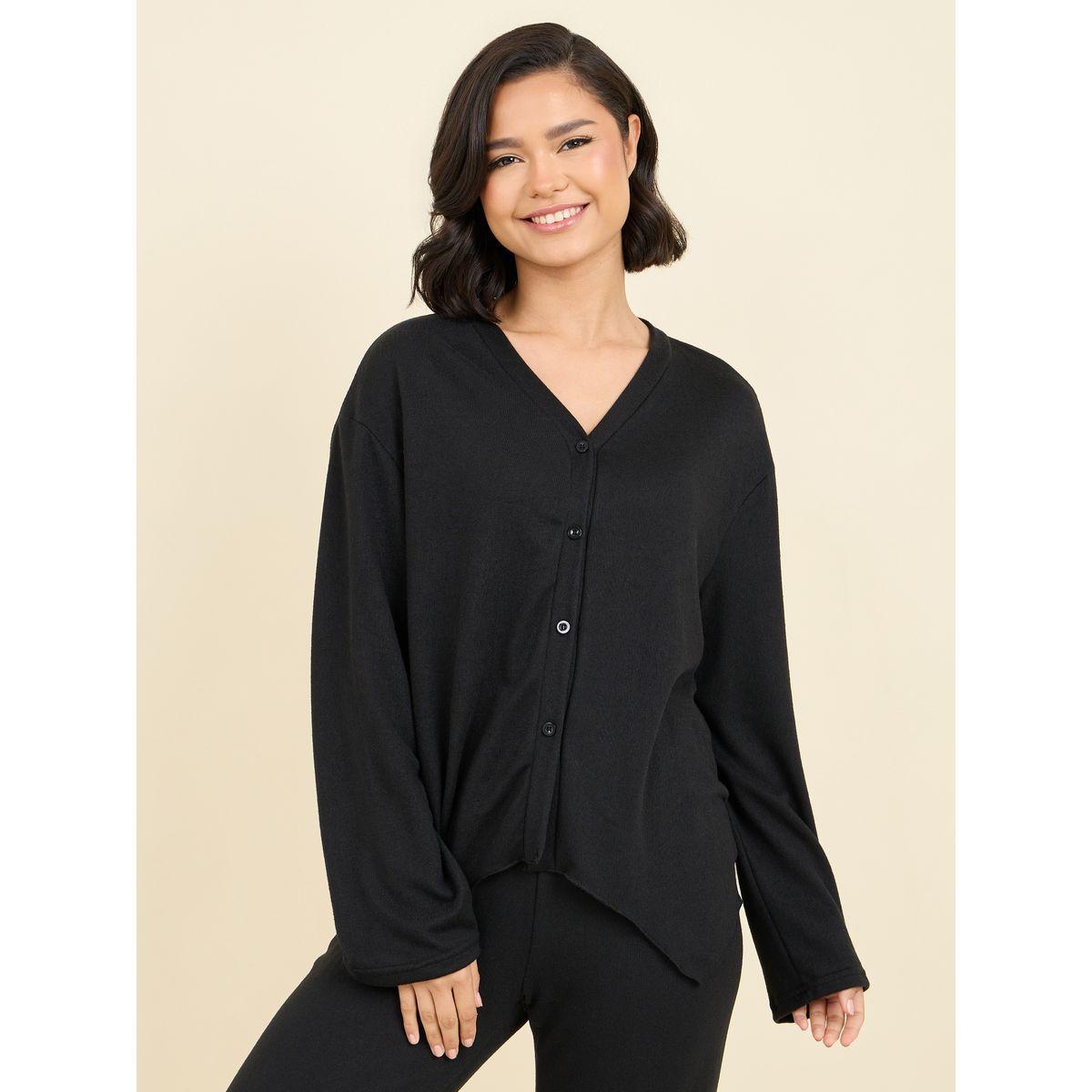 مجموعة من بنطال مع كارديجان باكتاف منخفضة-women-clothing-coordsets-image-2