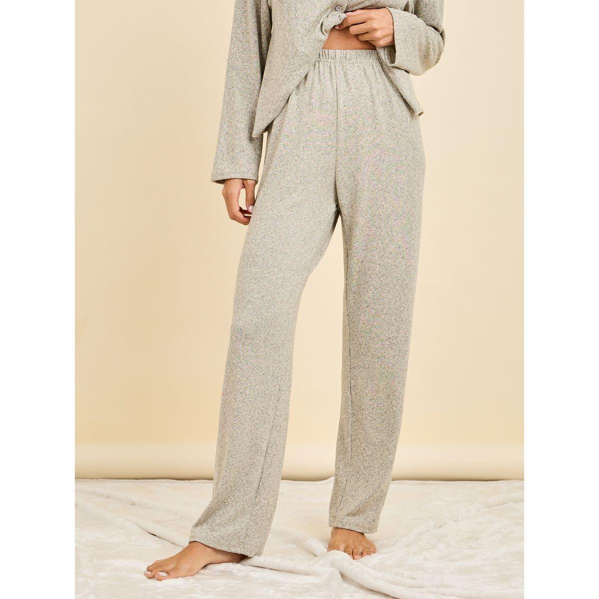 مجموعة من بنطال مع كارديجان باكتاف منخفضة-women-clothing-coordsets-image-4