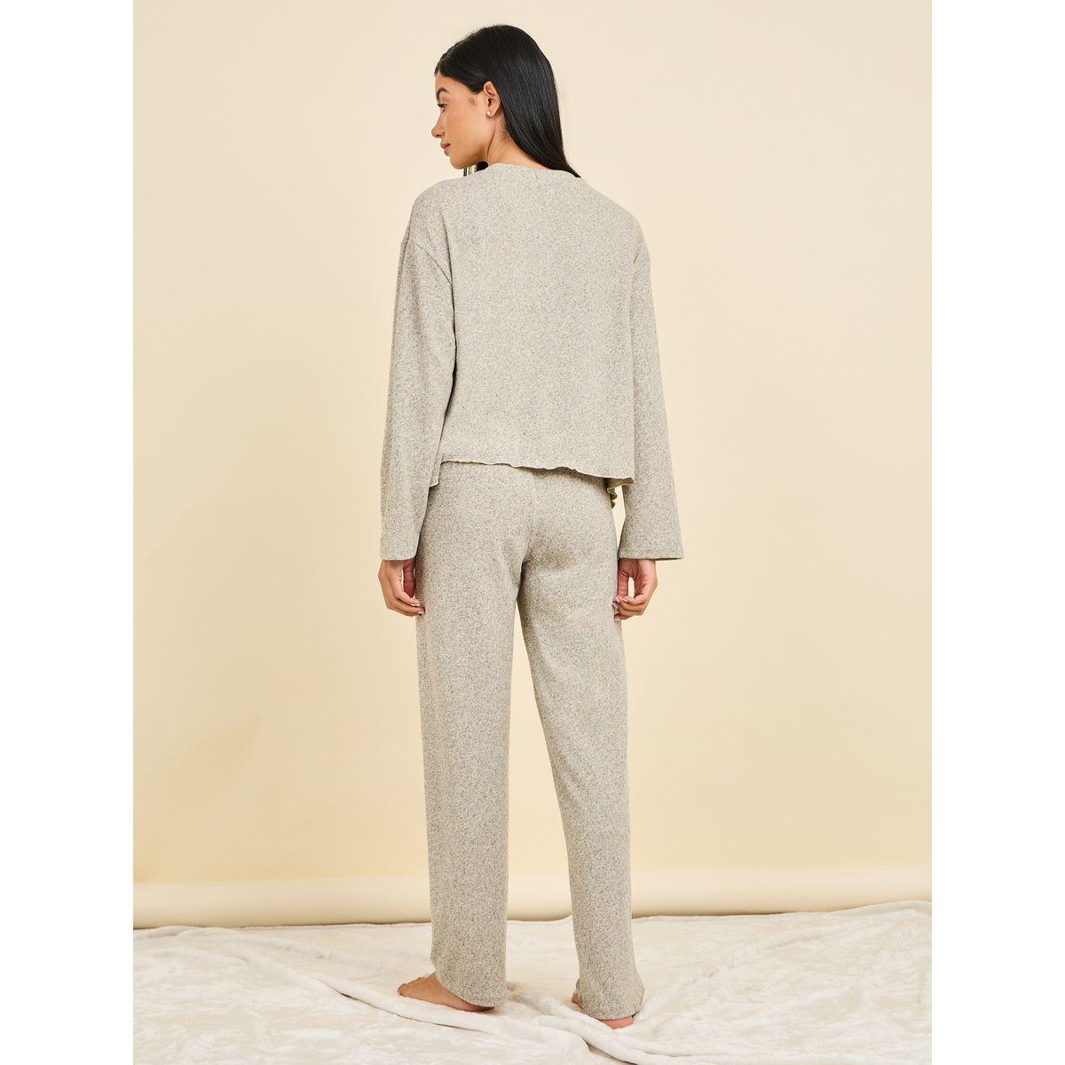 مجموعة من بنطال مع كارديجان باكتاف منخفضة-women-clothing-coordsets-image-5