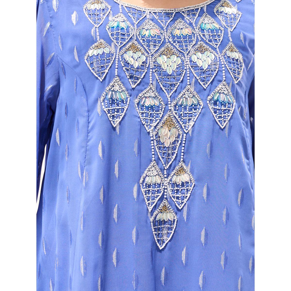 Styli Embellished Yoke Jalabiya With Hand Embroidery-women-arabicclothing-jalabiyas-image-4
