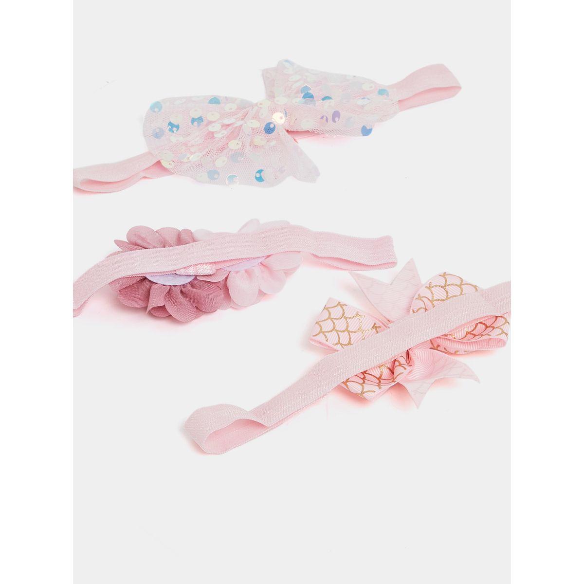 Styli Set of 3 - Floral Applique Embellished Bow Headband-girls-accessories-jewellery-image-3