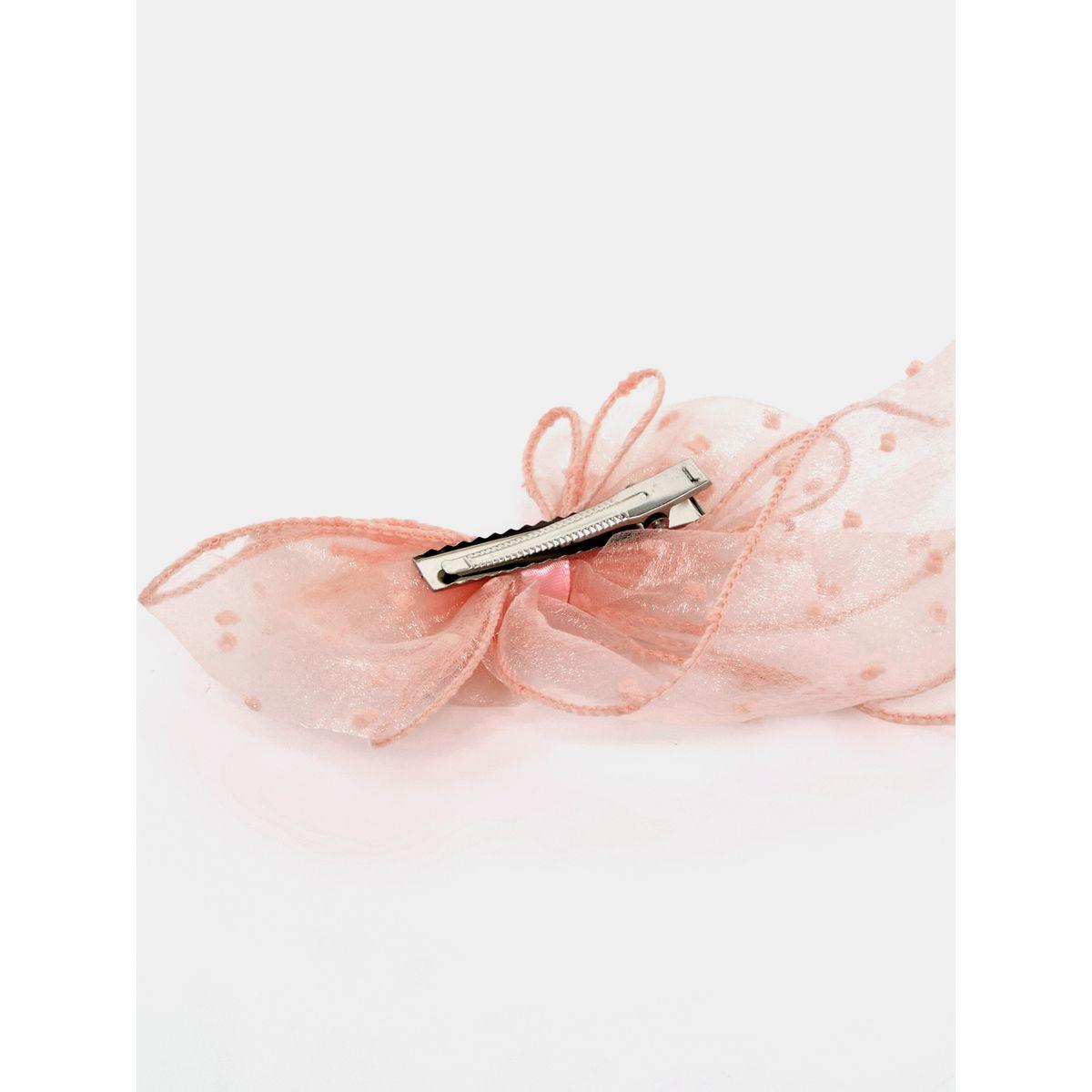 Styli Dobby Mesh Bow Hair Clip-girls-accessories-jewellery-image-3