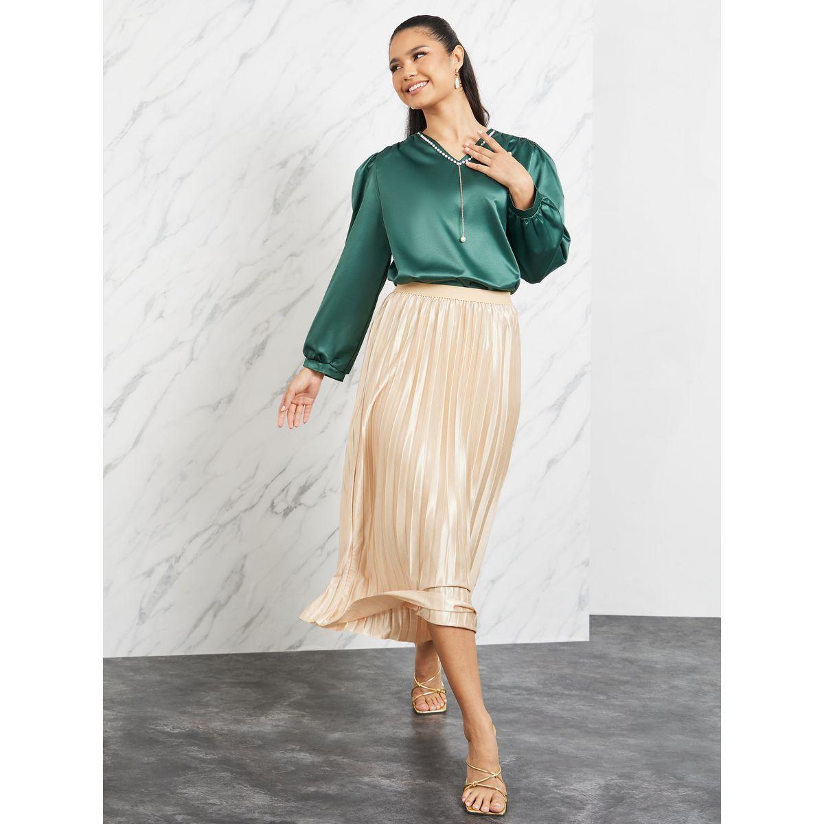 بلوزة ساتان مزينة بلؤلؤ صناعي-women-clothing-shirtsandblouses-blouses-image-2