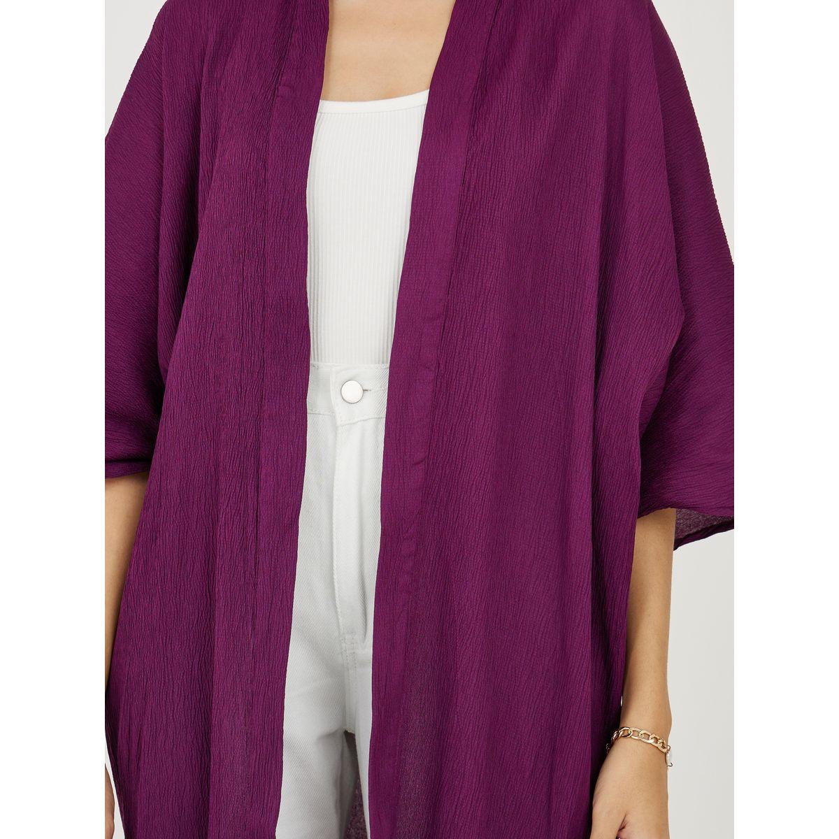 كيمونو فضفاض طويل بتفاصيل بارزة الملمس-women-clothing-shirtsandblouses-shirts-image-3