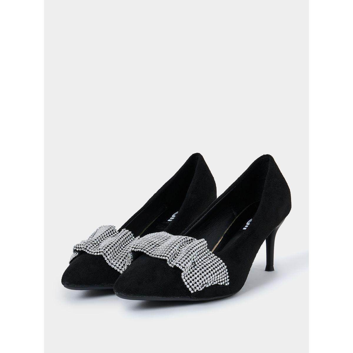 Styli Embellished Court Pointed Toe Stiletto Heel Pump-women-shoes-heels-image-3