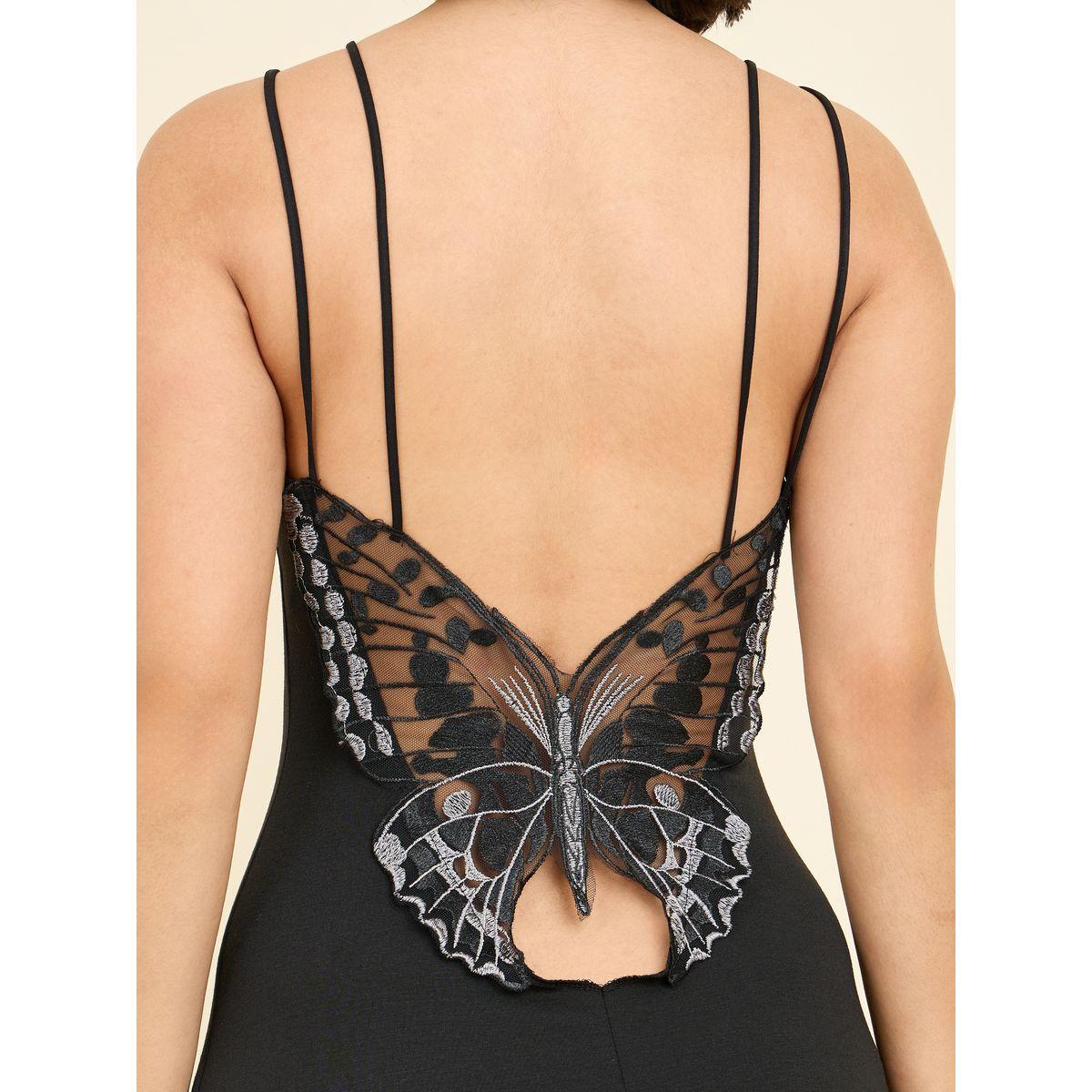 Styli Unwind Butterfly Back Double Strap Slip Dress-women-clothing-nightwear-nighties-image-4