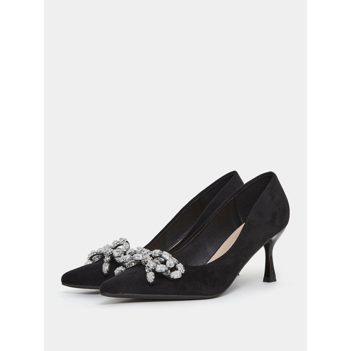 Styli Stone Bow Detail Court Heel Pump-women-shoes-heels-image-2