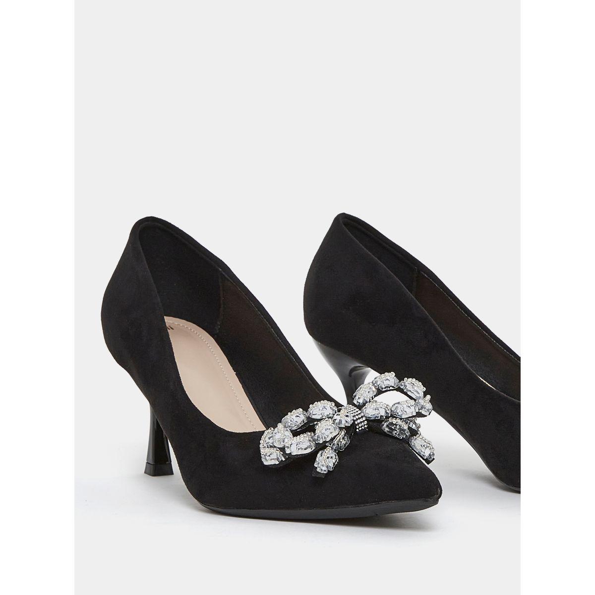 Styli Stone Bow Detail Court Heel Pump-women-shoes-heels-image-3