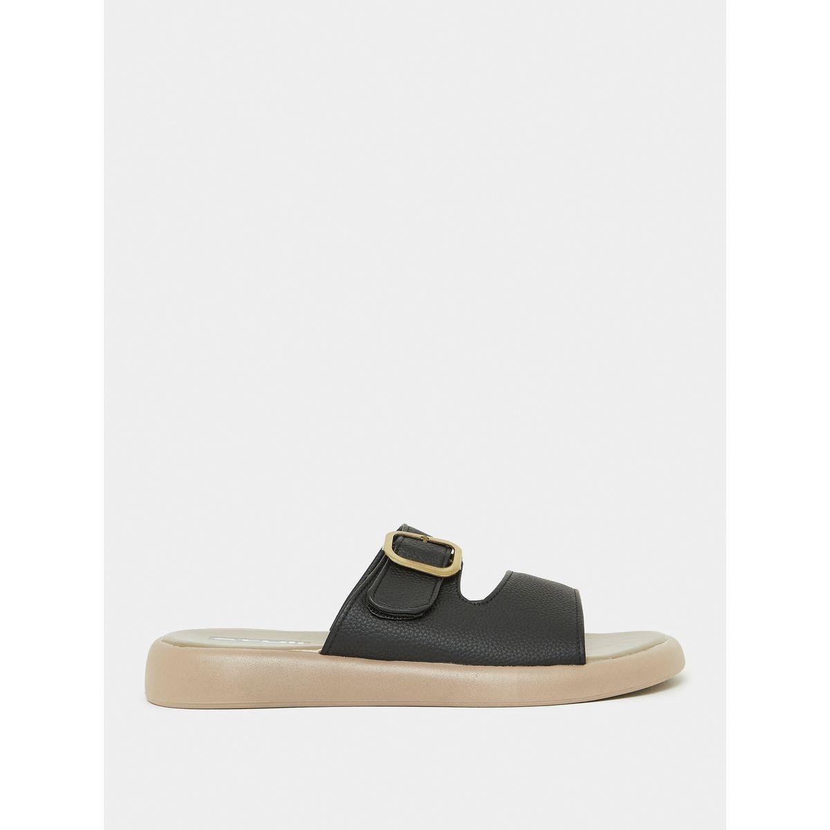Styli Buckle Strap Flat Sandals-women-shoes-sandals-flats-image-2