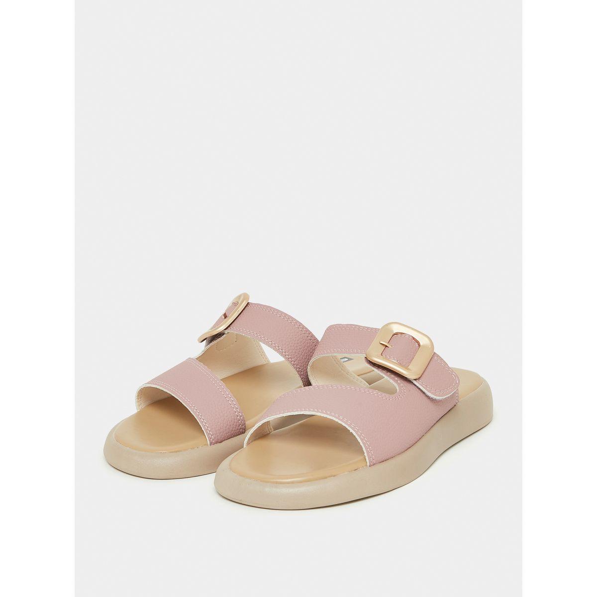 Styli Buckle Strap Flat Sandals-women-shoes-sandals-flats-image-3