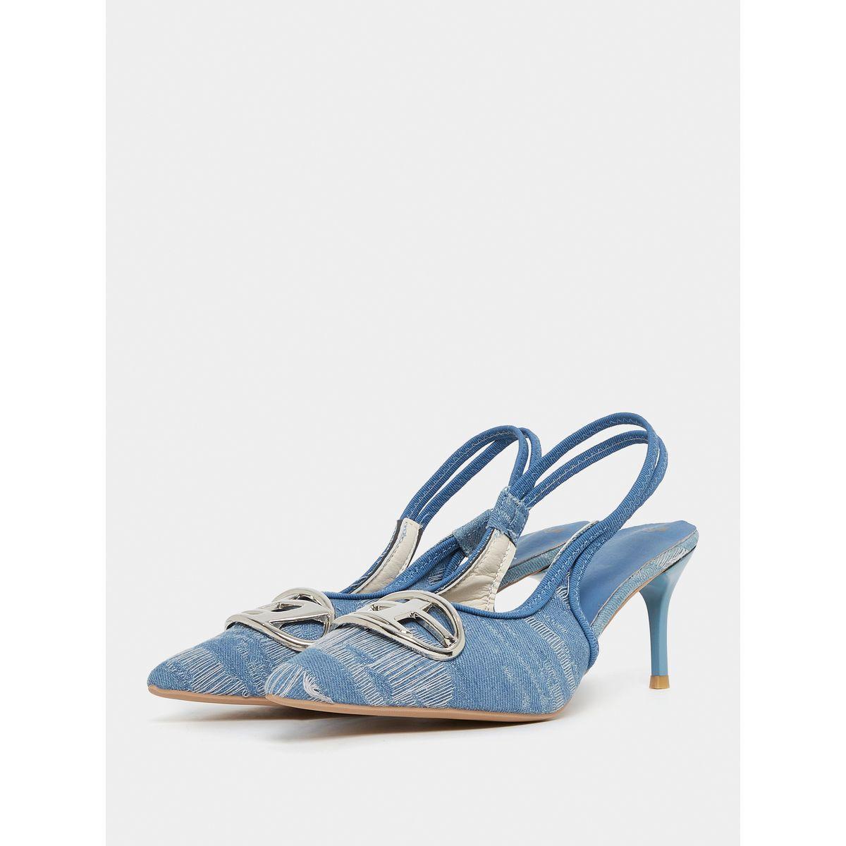 Styli Metal Accent Denim Slingback Heel Pump-women-shoes-heels-image-2