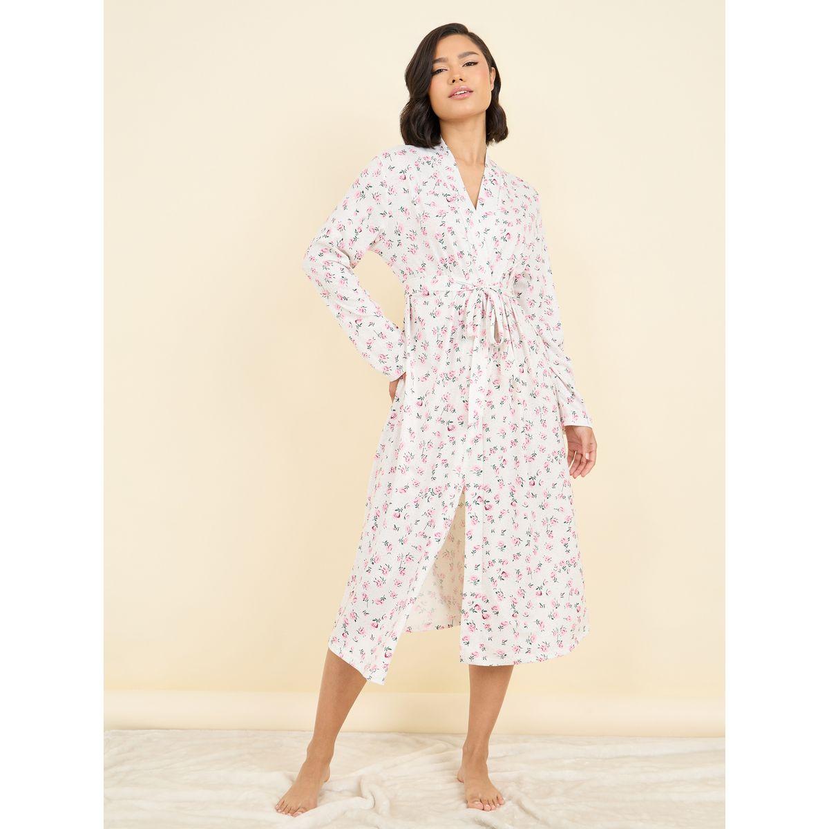 Styli Unwind Ditsy Floral Print Robe-women-clothing-nightwear-robes-image-1