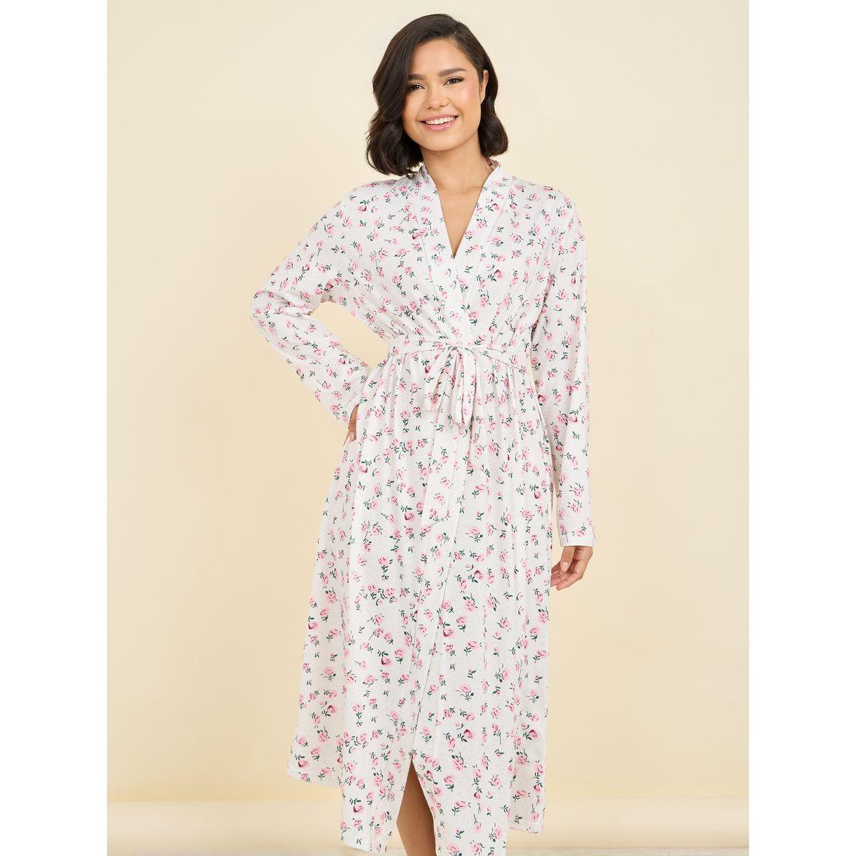 Styli Unwind Ditsy Floral Print Robe-women-clothing-nightwear-robes-image-2