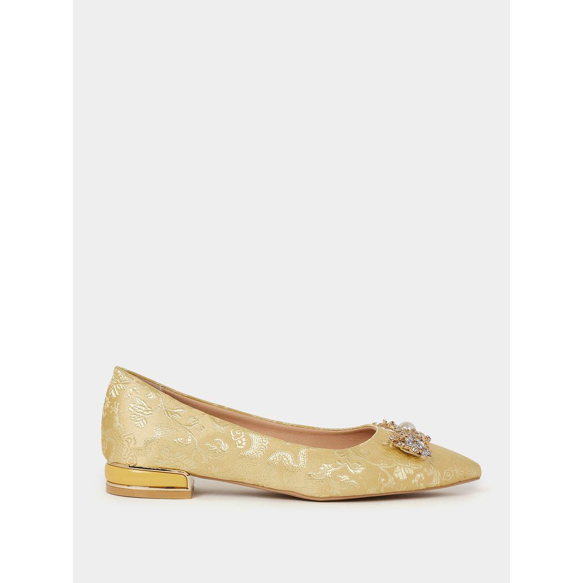 Styli Jacquard Design Formal Shoes-women-shoes-heels-image-2