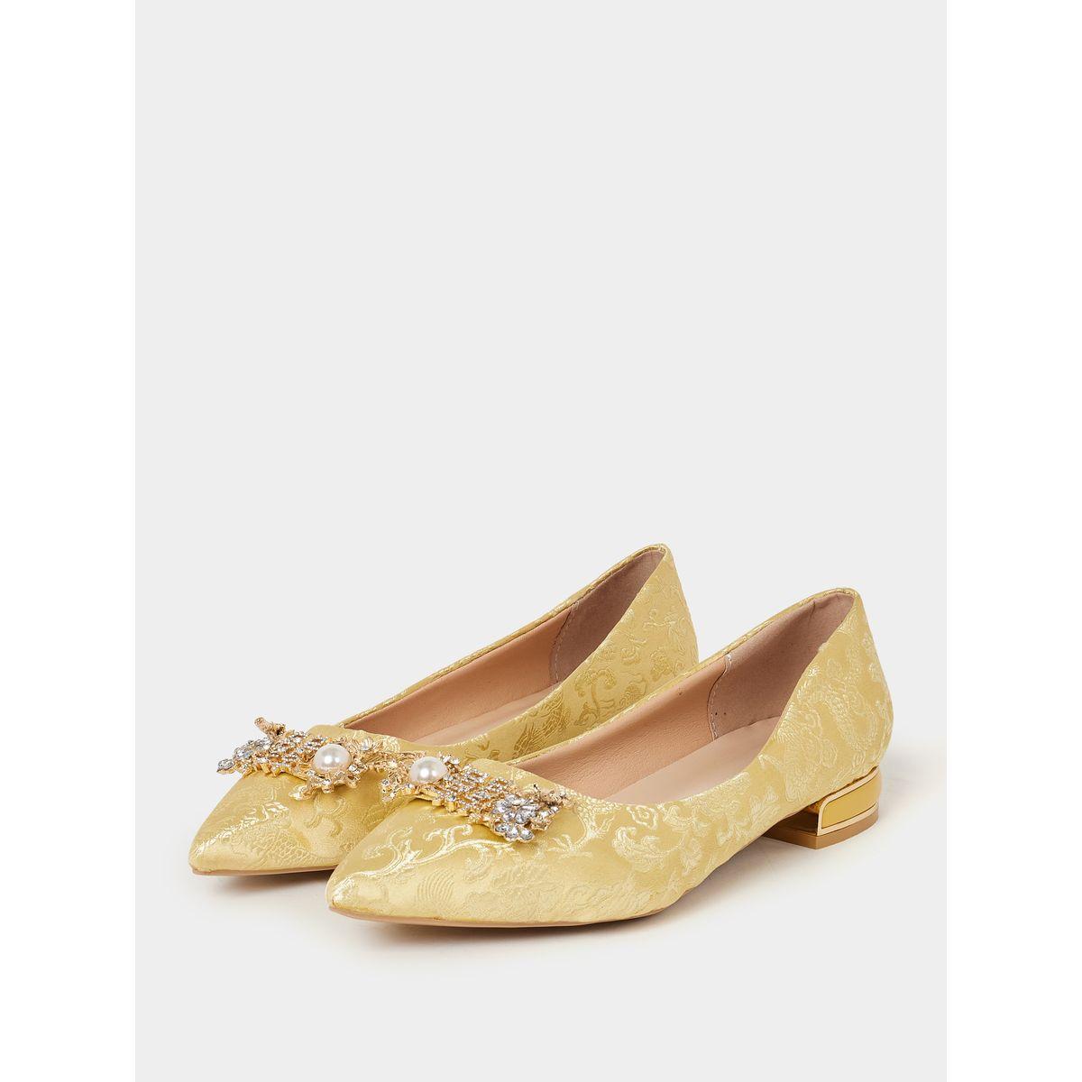Styli Jacquard Design Formal Shoes-women-shoes-heels-image-3