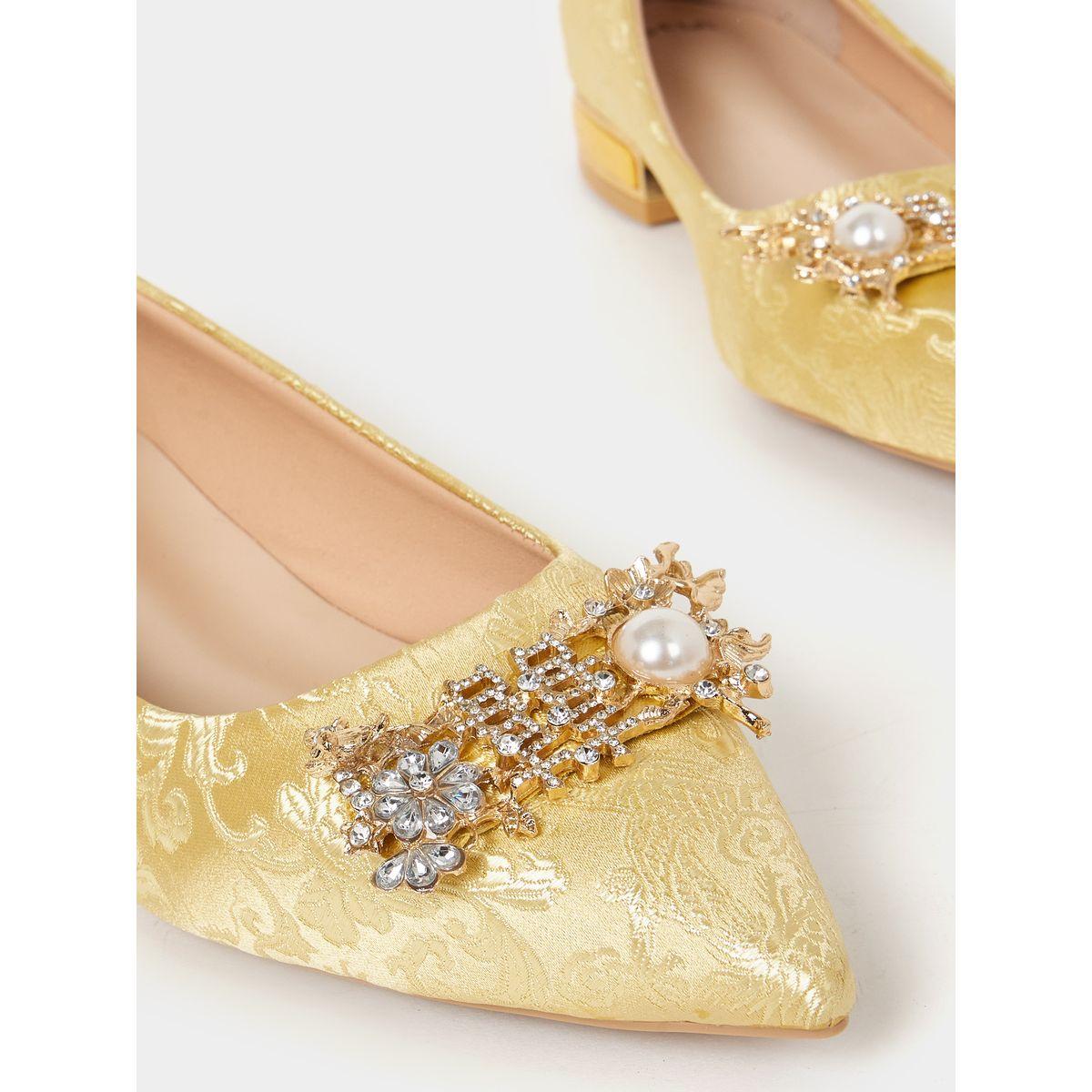 Styli Jacquard Design Formal Shoes-women-shoes-heels-image-4