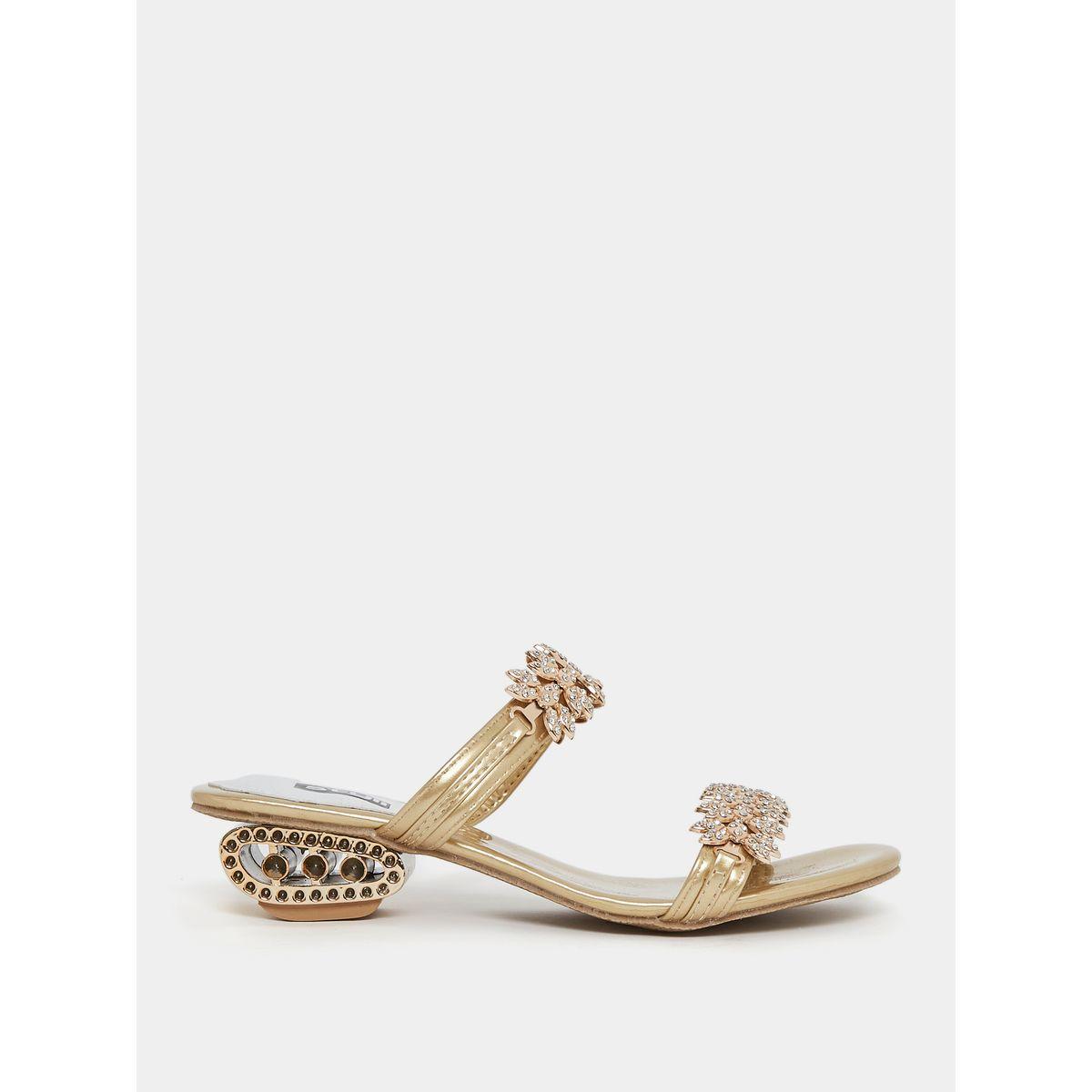 Styli Double Strap Crystal Flat Sandals-women-shoes-sandals-flats-image-2