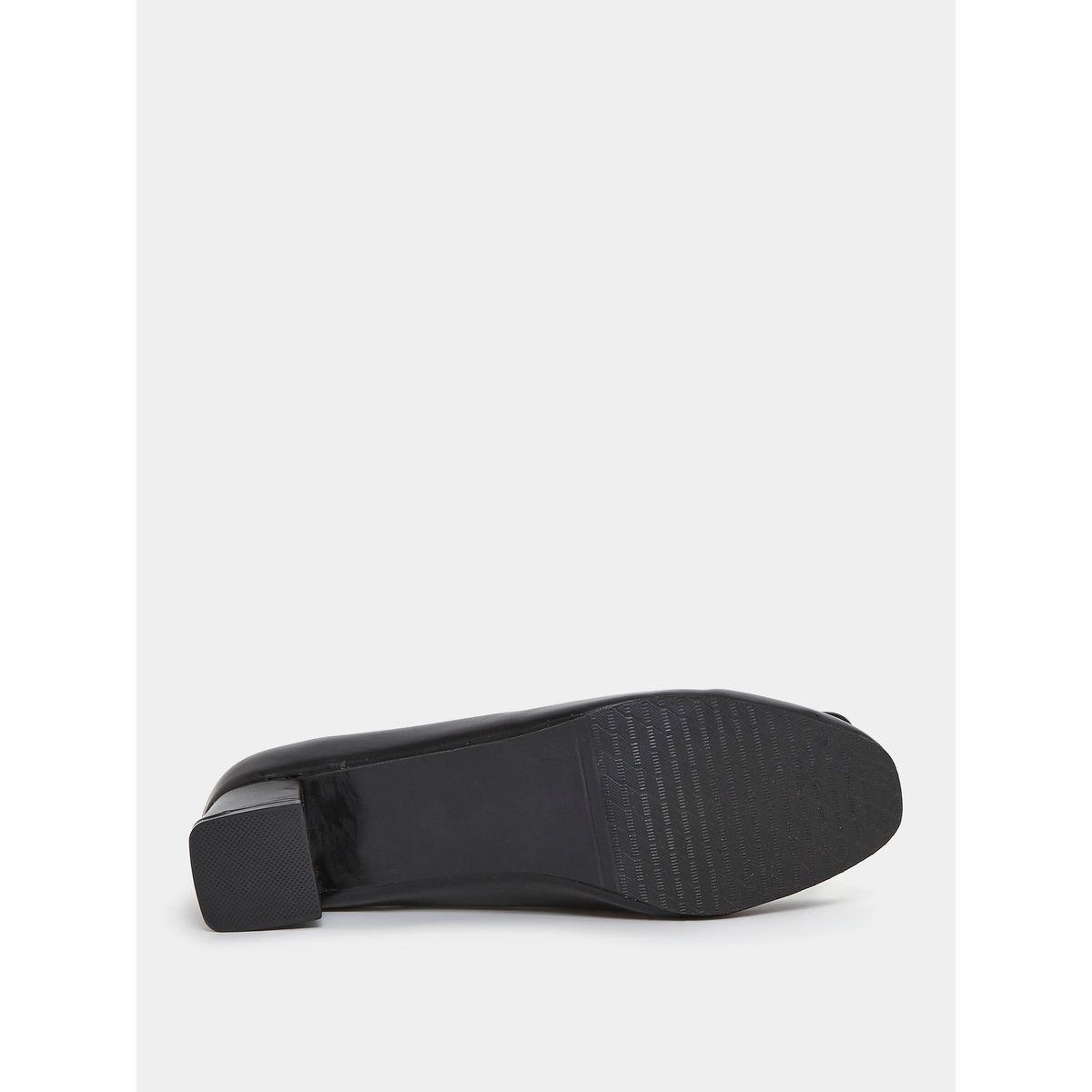 Styli Buckle Accent Slip On Block Heel Pumps-women-shoes-heels-image-7