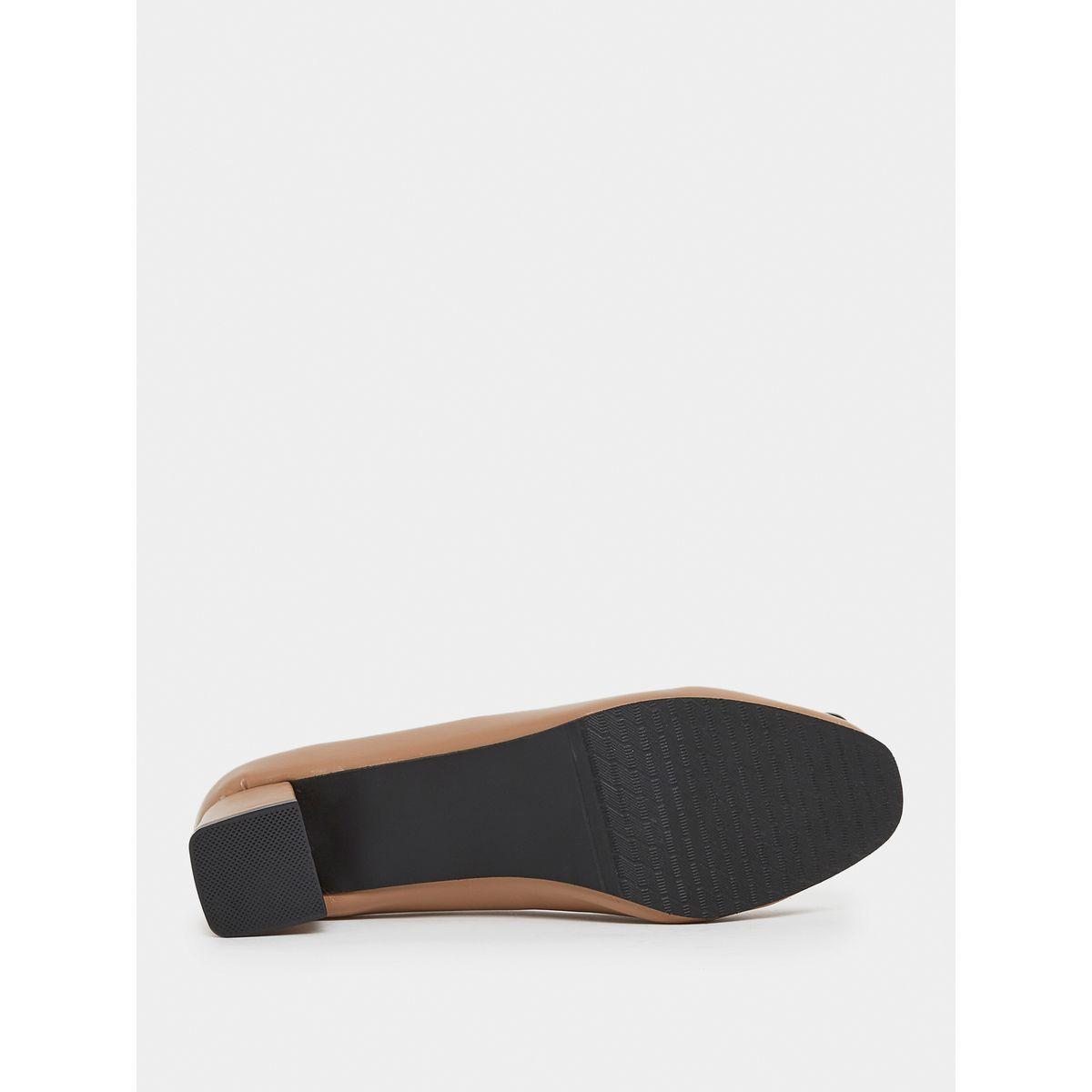 Styli Buckle Accent Slip On Block Heel Sandals-women-shoes-heels-image-7