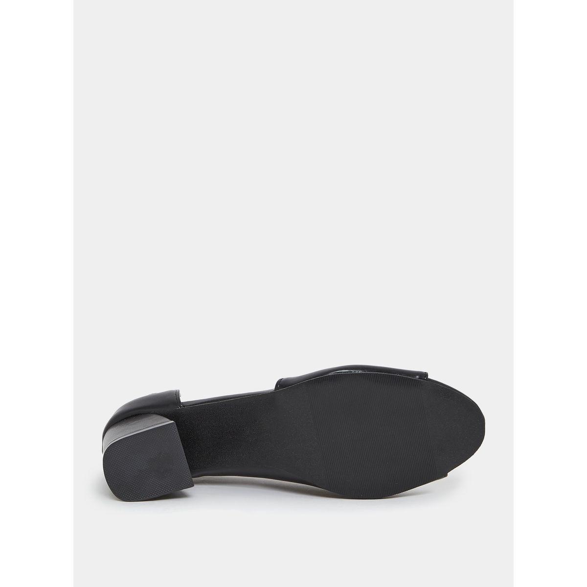 Styli Diagonal Wide Strap Block Heel Sandals-women-shoes-heels-image-7