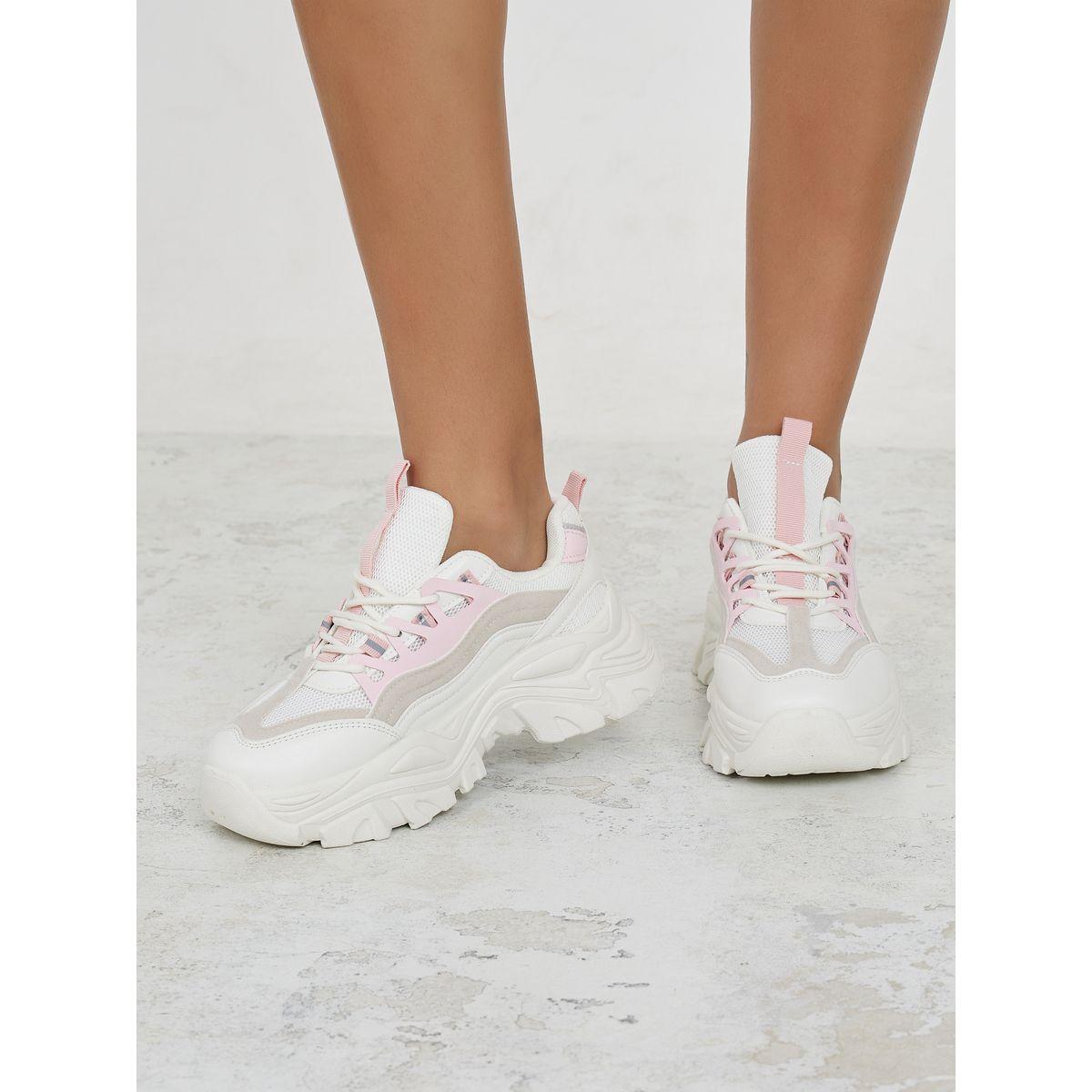 Styli Colorblock Lace Up Chunky Sneakers-women-shoes-sneakers-image-1