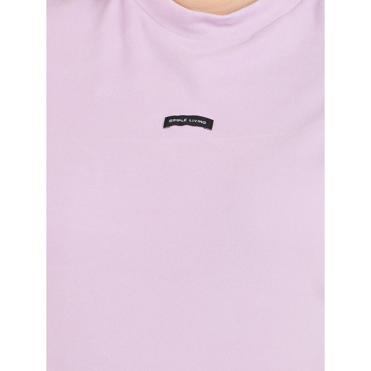 تيشيرت واسع بمقاس كبير مع ياقة عالية-women-clothing-tshirts-image-3