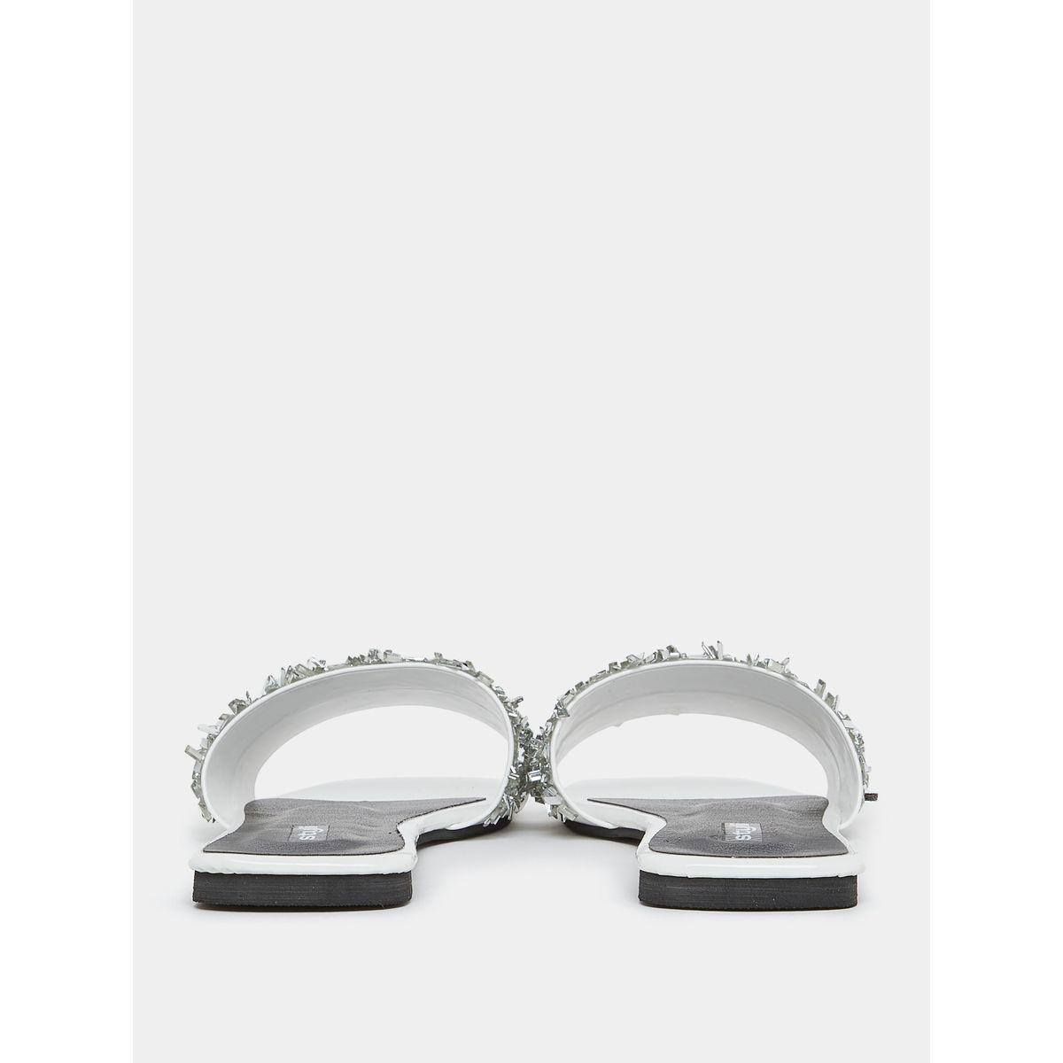 Styli Embellished Slip On Flat Sandals-women-shoes-sandals-flats-image-5