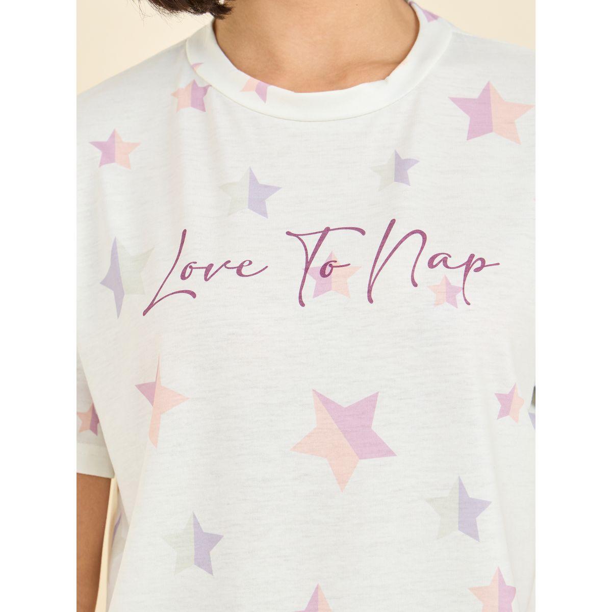 Styli Unwind Colorblock Star Love To Nap Print T-shirt and Short Set-women-clothing-nightwear-pyjamas-shortsets-image-4
