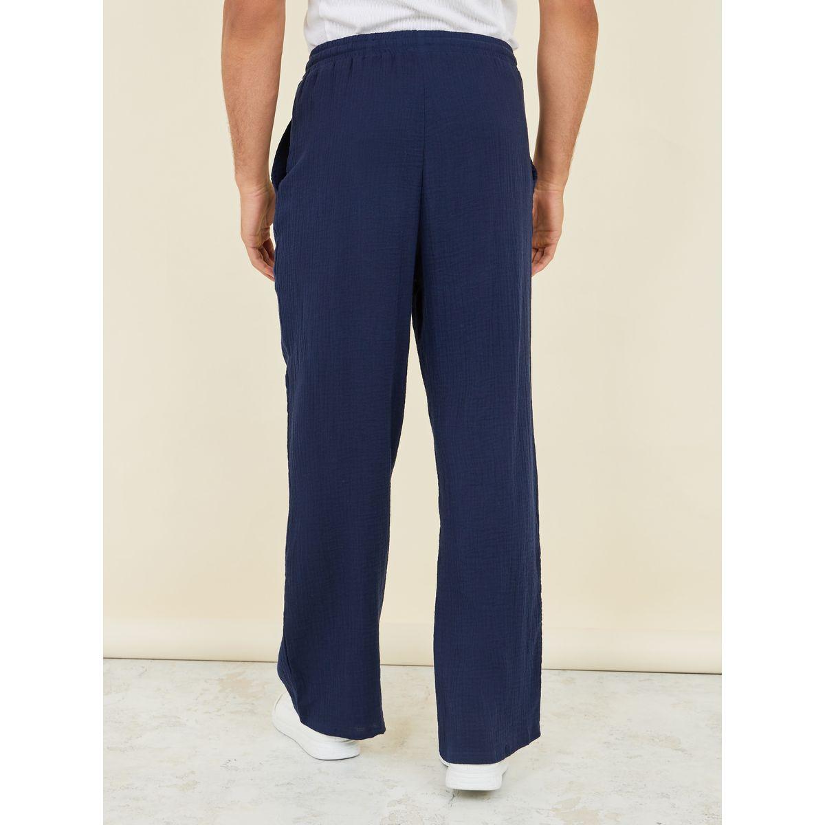 بنطال بتفاصيل بارزة الملمس مع جيب-men-clothing-bottoms-joggers-image-4