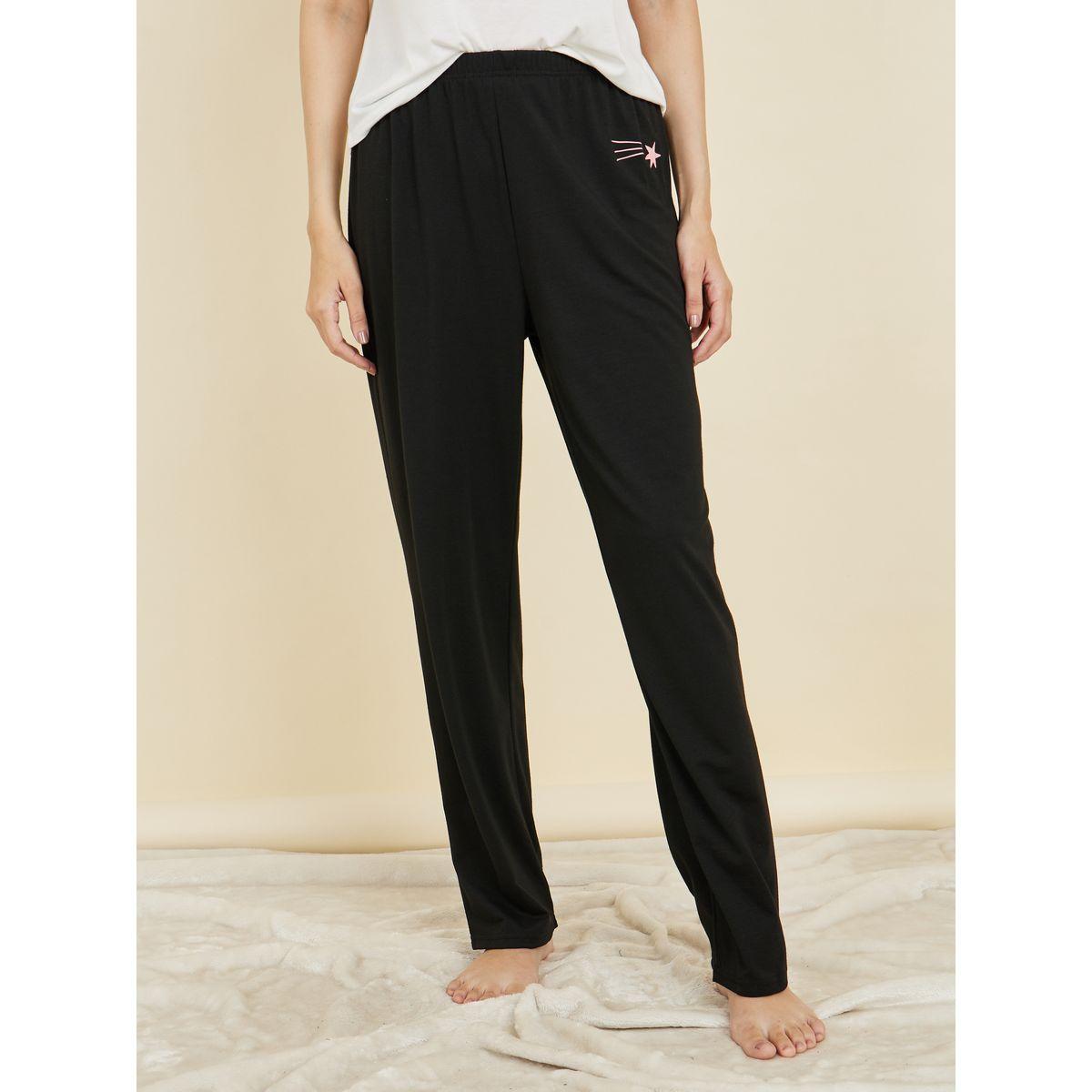 طقم من بنطال بيجاما مع تيشيرت بطبات نجوم-women-clothing-nightwear-pyjamas-longsets-image-6