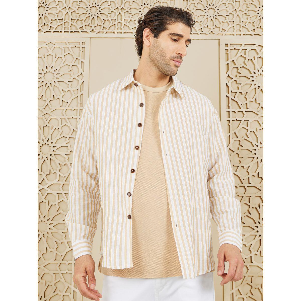 Styli Limited Striped Button Down Collar Shirt-men-clothing-shirts-image-1
