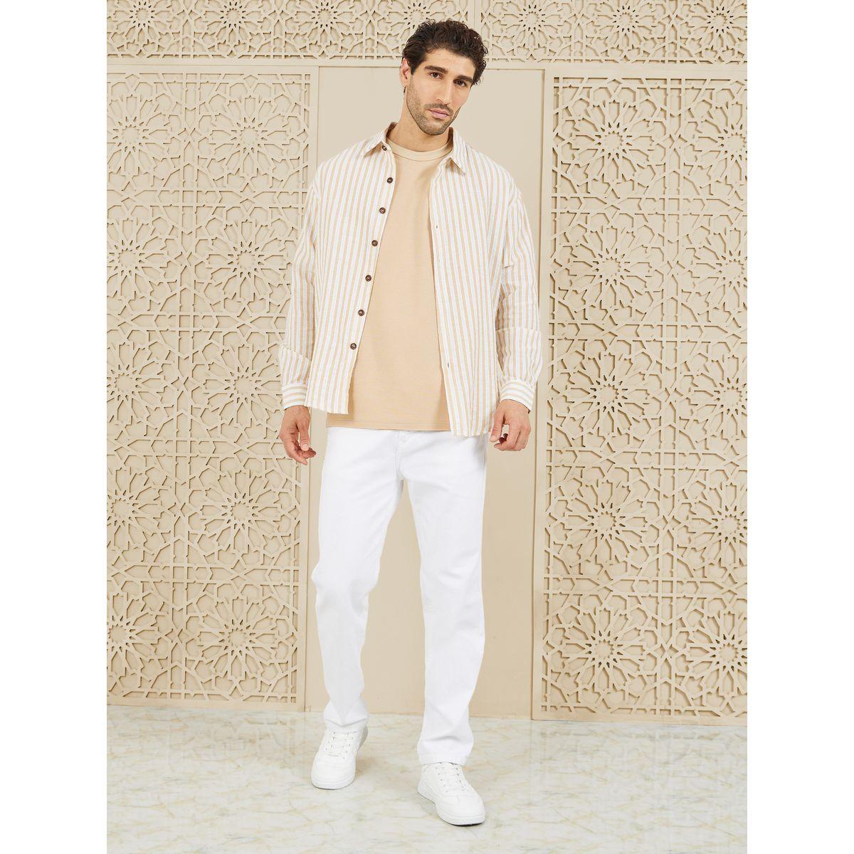 Styli Limited Striped Button Down Collar Shirt-men-clothing-shirts-image-2