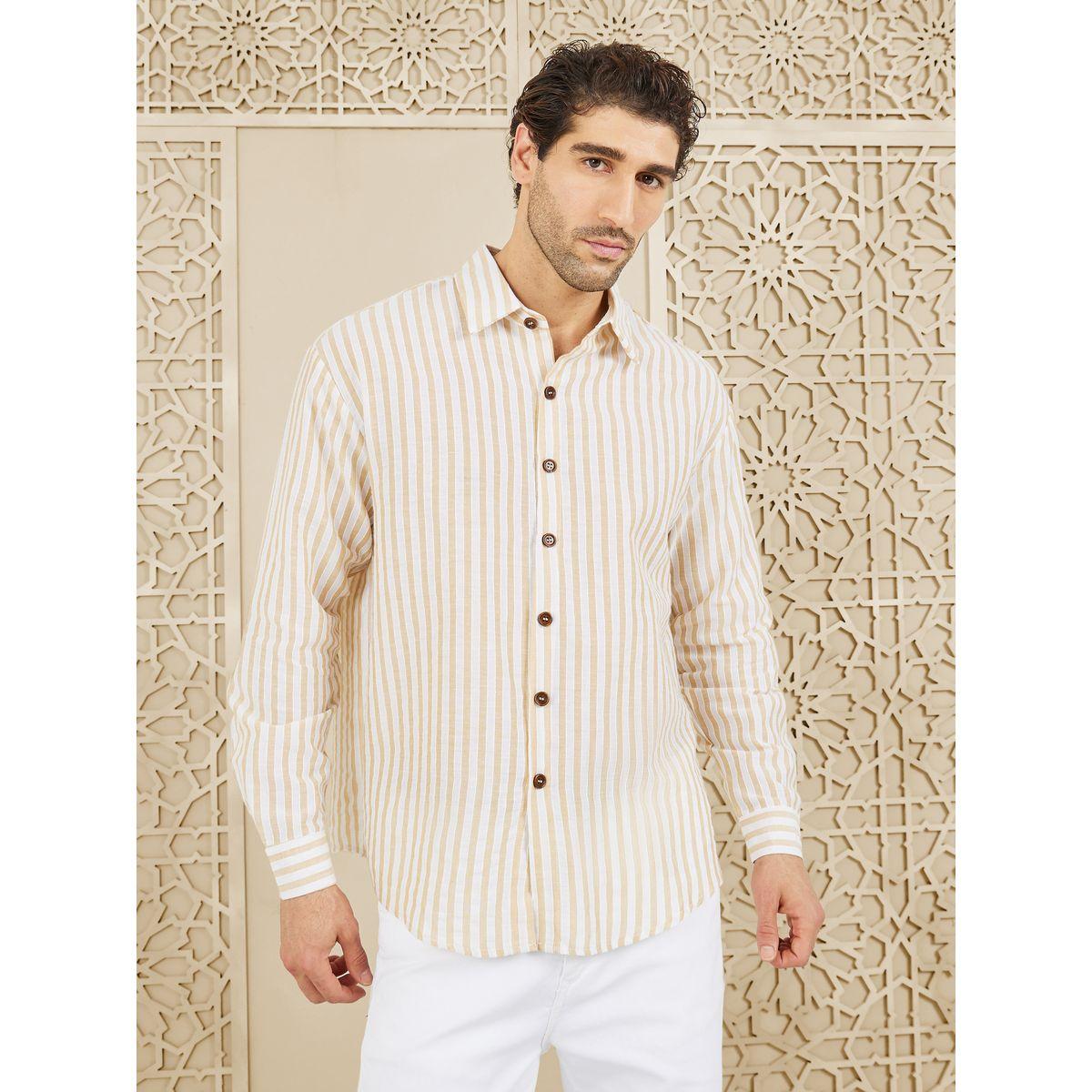 Styli Limited Striped Button Down Collar Shirt-men-clothing-shirts-image-3