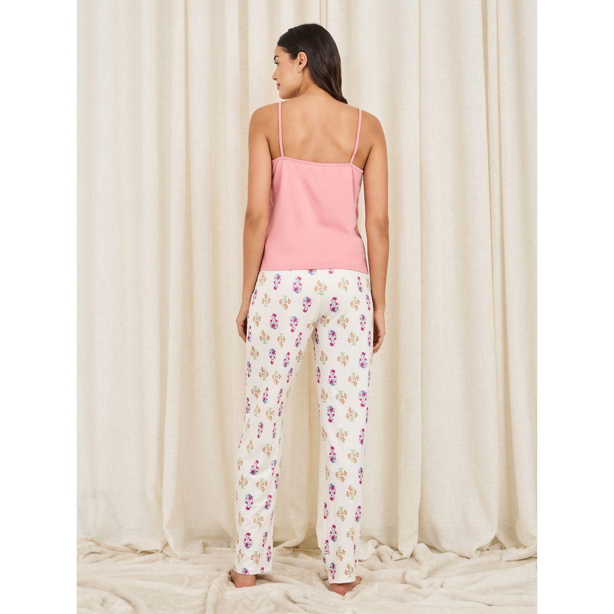Styli Unwind Lace Ladder Insert Cami and Floral Print Pyjama Set-women-clothing-nightwear-pyjamas-longsets-image-6