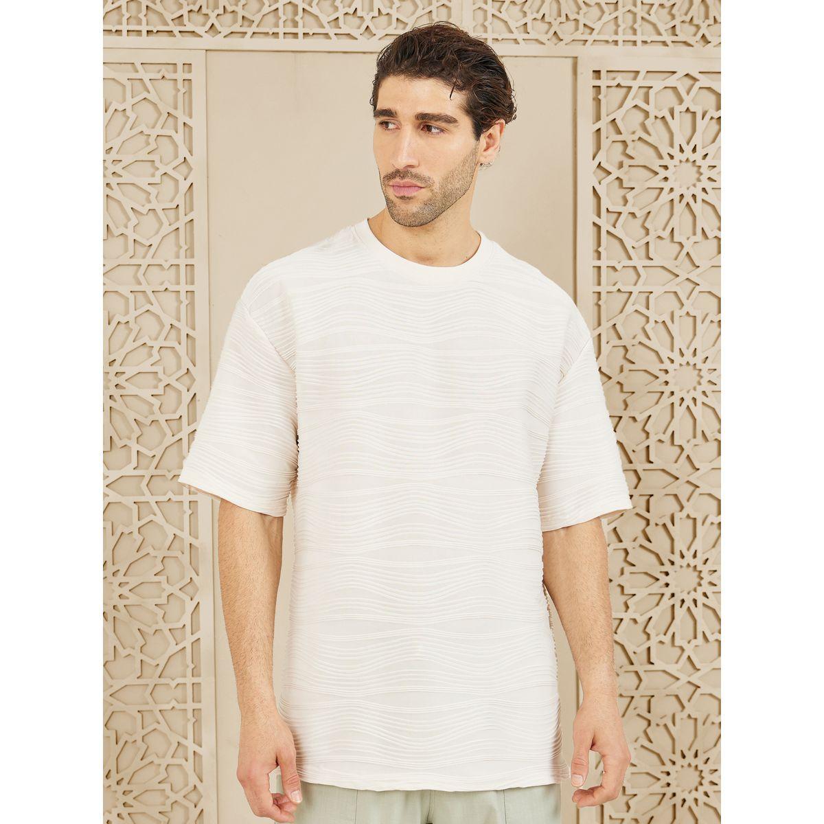 Styli Limited Textured Knit Boxy Fit T-shirt-men-clothing-tshirtsandpolos-tshirts-image-1