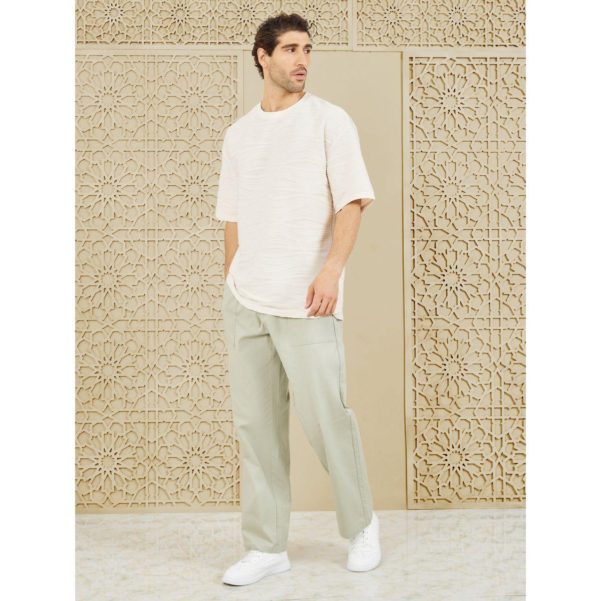 Styli Limited Textured Knit Boxy Fit T-shirt-men-clothing-tshirtsandpolos-tshirts-image-2