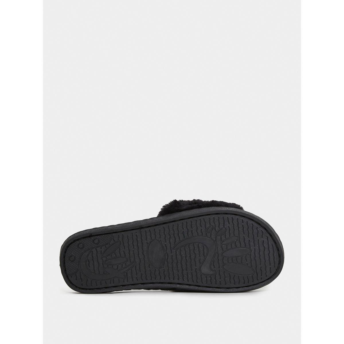 Styli Faux Fur Panda Bedroom Slippers-women-shoes-bedroomslippers-image-7