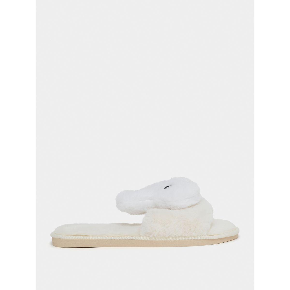 Styli Faux Fur Bunny Bedroom Slippers-women-shoes-bedroomslippers-image-1