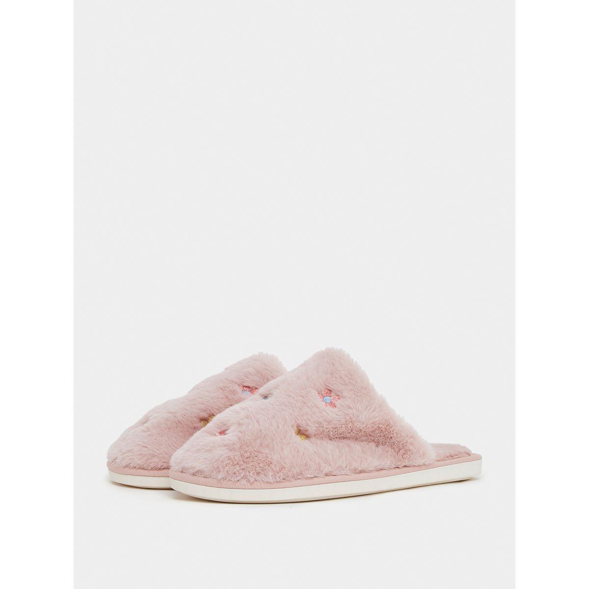 Styli Embroidered Flower Bedroom Slippers-women-shoes-bedroomslippers-image-3