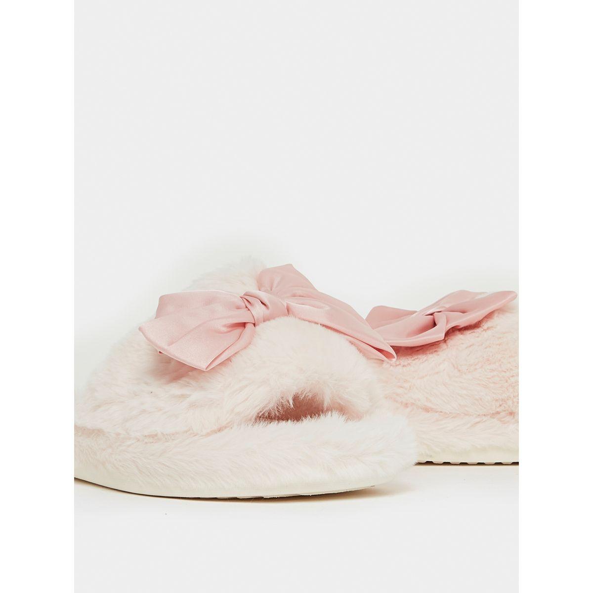 شبشب غرفة نوم مزين بربطة فيونكة-women-shoes-bedroomslippers-image-4