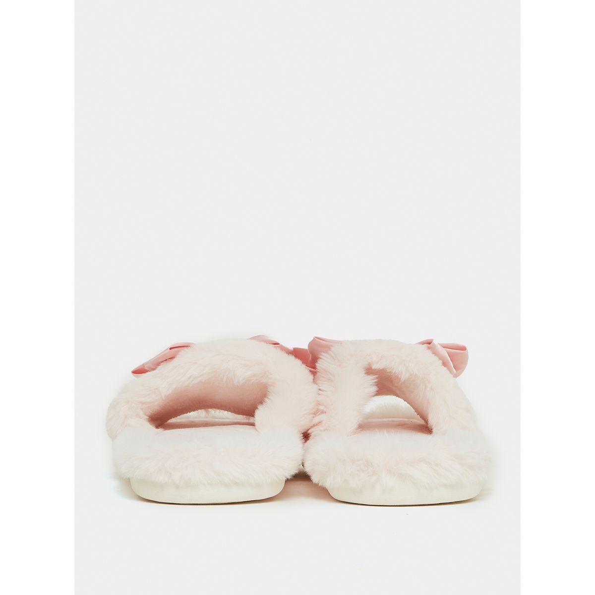 شبشب غرفة نوم مزين بربطة فيونكة-women-shoes-bedroomslippers-image-5