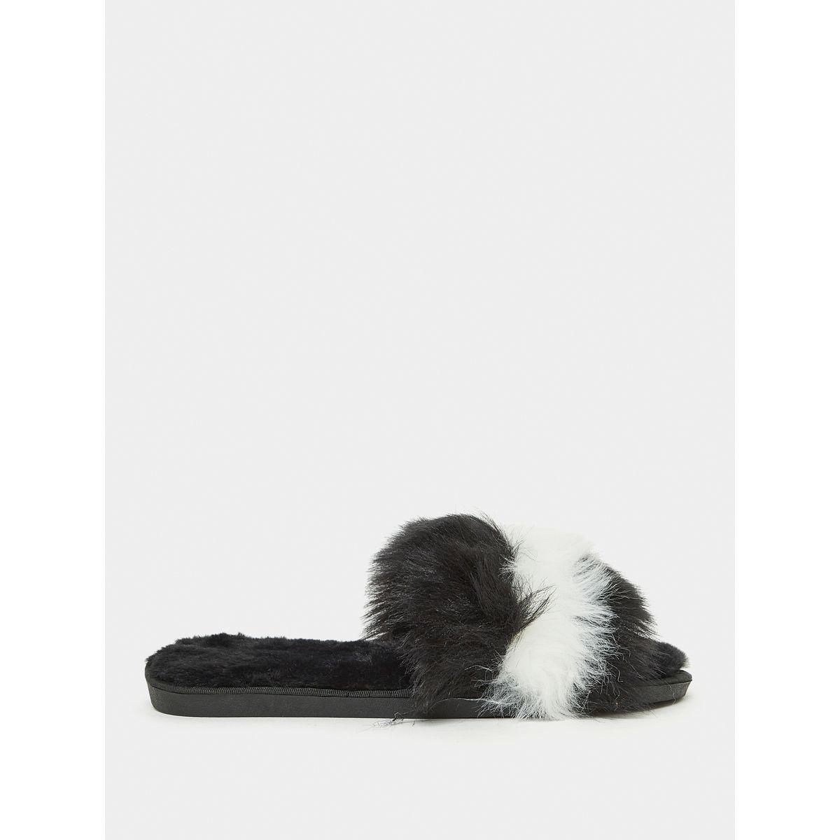 Styli Faux Fur Fluff Bedroom Slippers-women-shoes-bedroomslippers-image-2