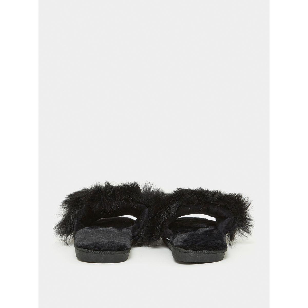 Styli Faux Fur Fluff Bedroom Slippers-women-shoes-bedroomslippers-image-5