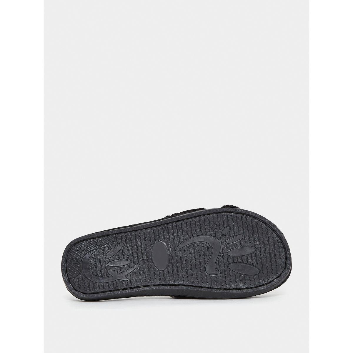 Styli Sparkle Trim Fluffy Bedroom Slippers-women-shoes-bedroomslippers-image-7