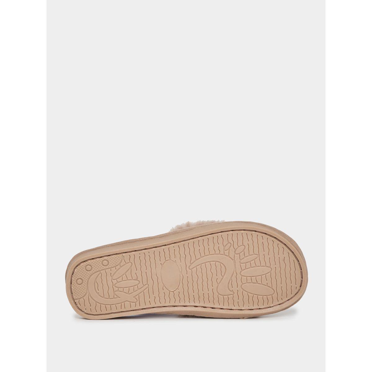 Styli Faux Fur Open Toe Bedroom Slippers-women-shoes-bedroomslippers-image-6
