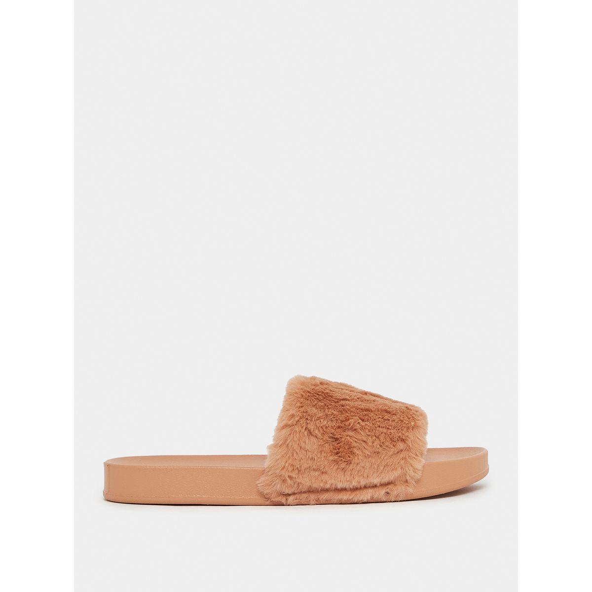 Styli Faux Fur Bedroom Slippers-women-shoes-bedroomslippers-image-2