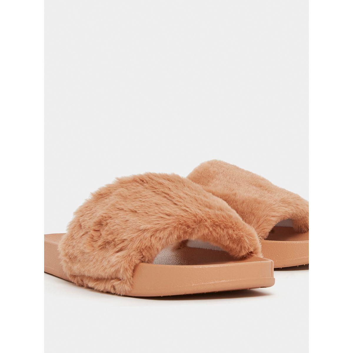 Styli Faux Fur Bedroom Slippers-women-shoes-bedroomslippers-image-4