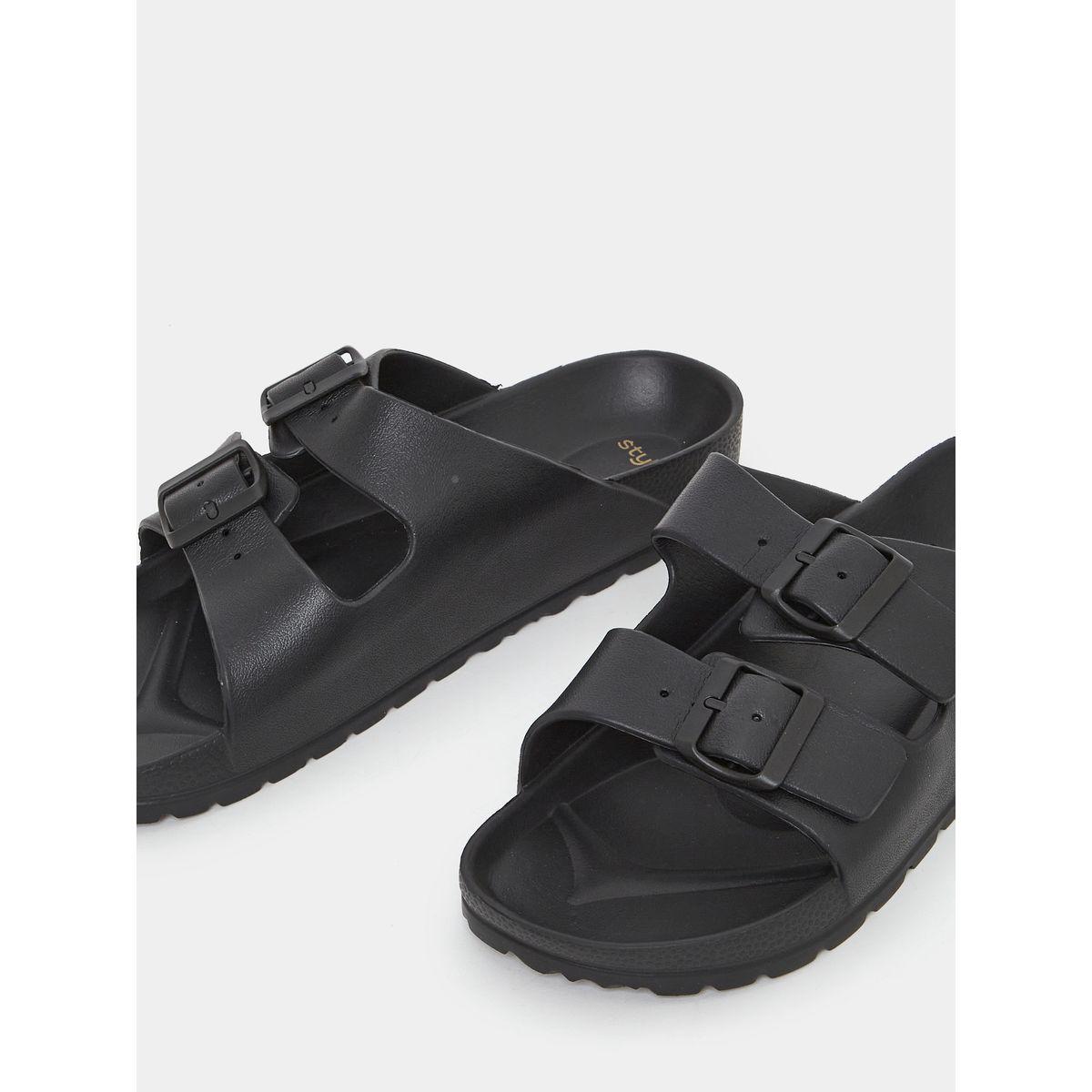 Styli Double Buckle Strap Slides-women-shoes-flipflopsandslides-image-4
